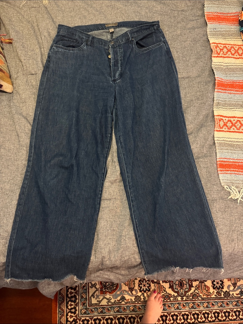 Kut from the Kloth Wide-Leg Dark Indigo Jeans